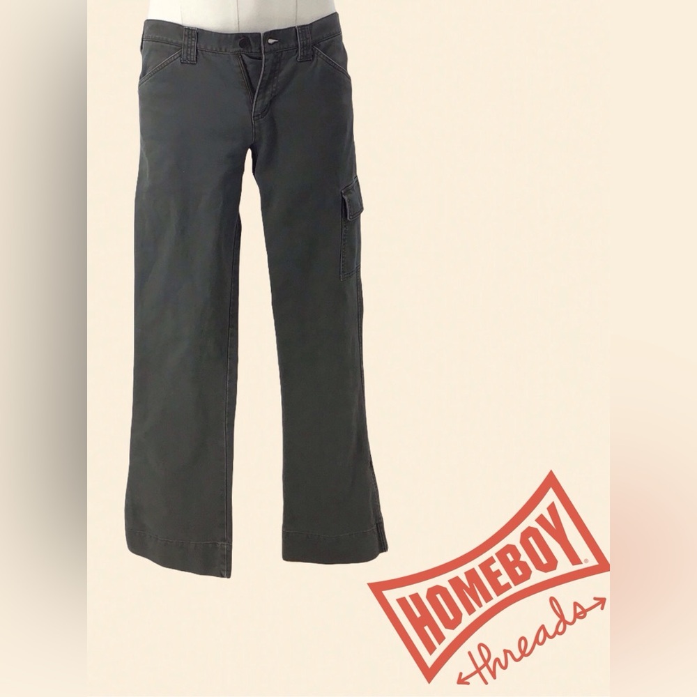 Abercrombie & Fitch Green Flare Jeans with Wide Leg